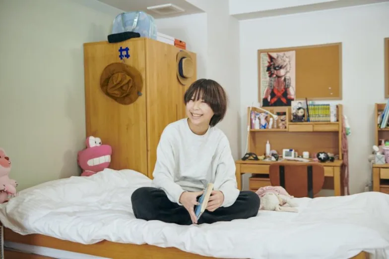 Student in her boarding room
